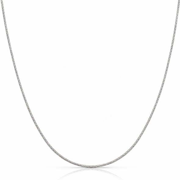 Classic Silver Snake Chain – 92.5 Sterling Silver Minimalist High-Polish Round Link Necklace