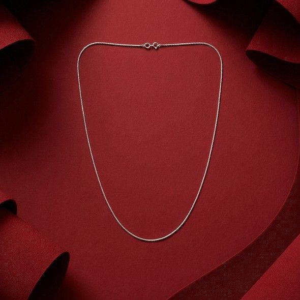 Classic Silver Snake Chain – 92.5 Sterling Silver Minimalist High-Polish Round Link Necklace