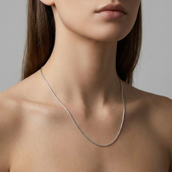 Classic Silver Snake Chain – 92.5 Sterling Silver Minimalist High-Polish Round Link Necklace