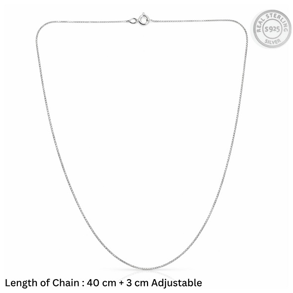 Essential Silver Box Chain – 92.5 Sterling Silver Minimalist Fine Link Necklace