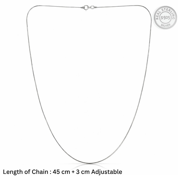 Essential Silver Snake Chain – 92.5 Sterling Silver Minimalist High-Polish Fluid Link Necklace