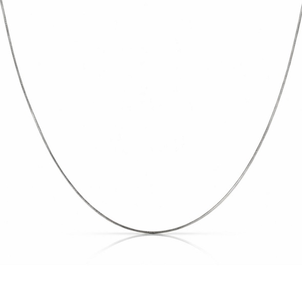 Essential Silver Snake Chain – 92.5 Sterling Silver Minimalist High-Polish Fluid Link Necklace