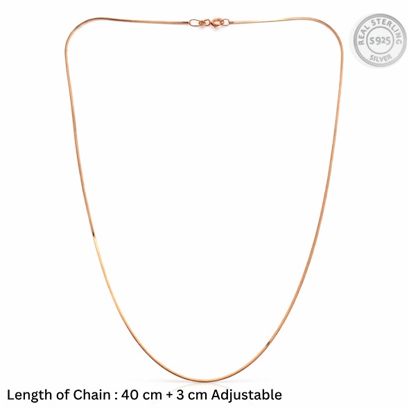 Gold Sleek Snake Chain – Gold Plated 92.5 Sterling Silver Minimalist Fluid Link Necklace