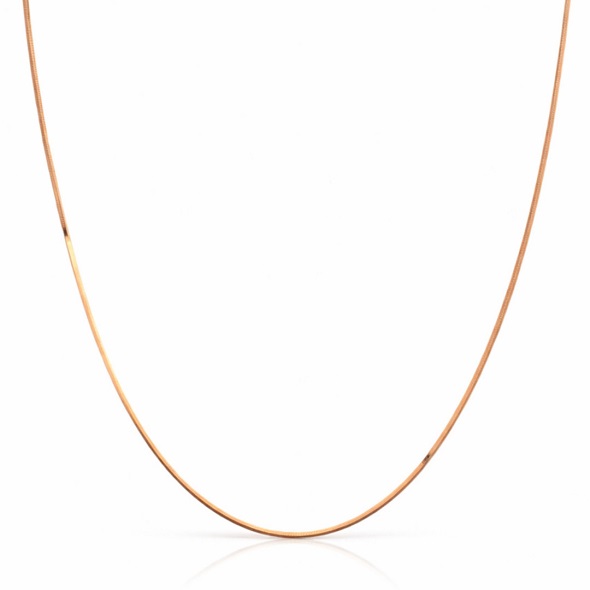 Gold Sleek Snake Chain – Gold Plated 92.5 Sterling Silver Minimalist Fluid Link Necklace