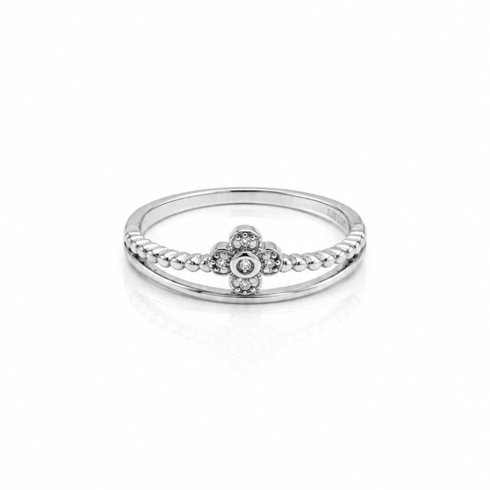 Blooming Flower Ring 925 Silver
