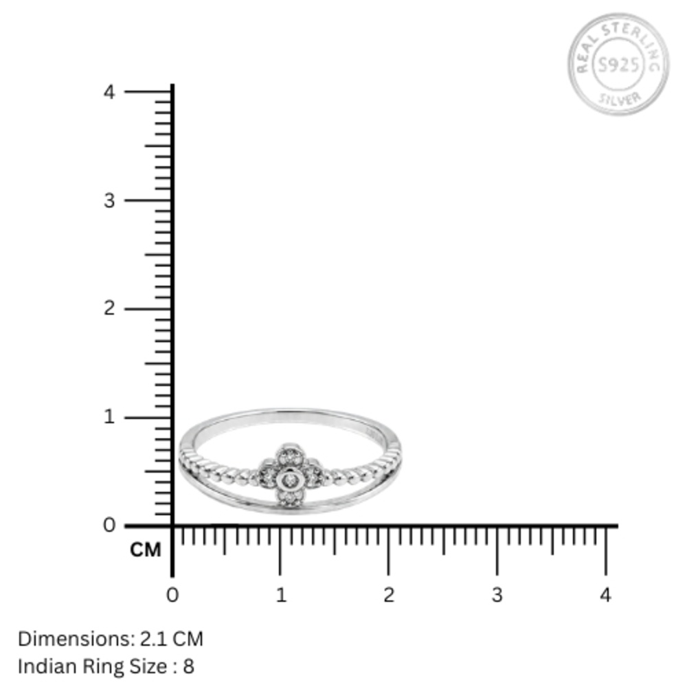 Blooming Flower Ring 925 Silver