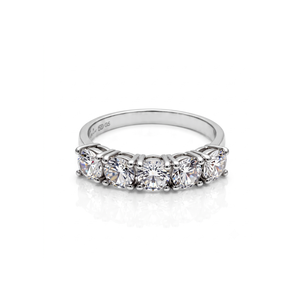 CZ Eternity 925 Silver Ring