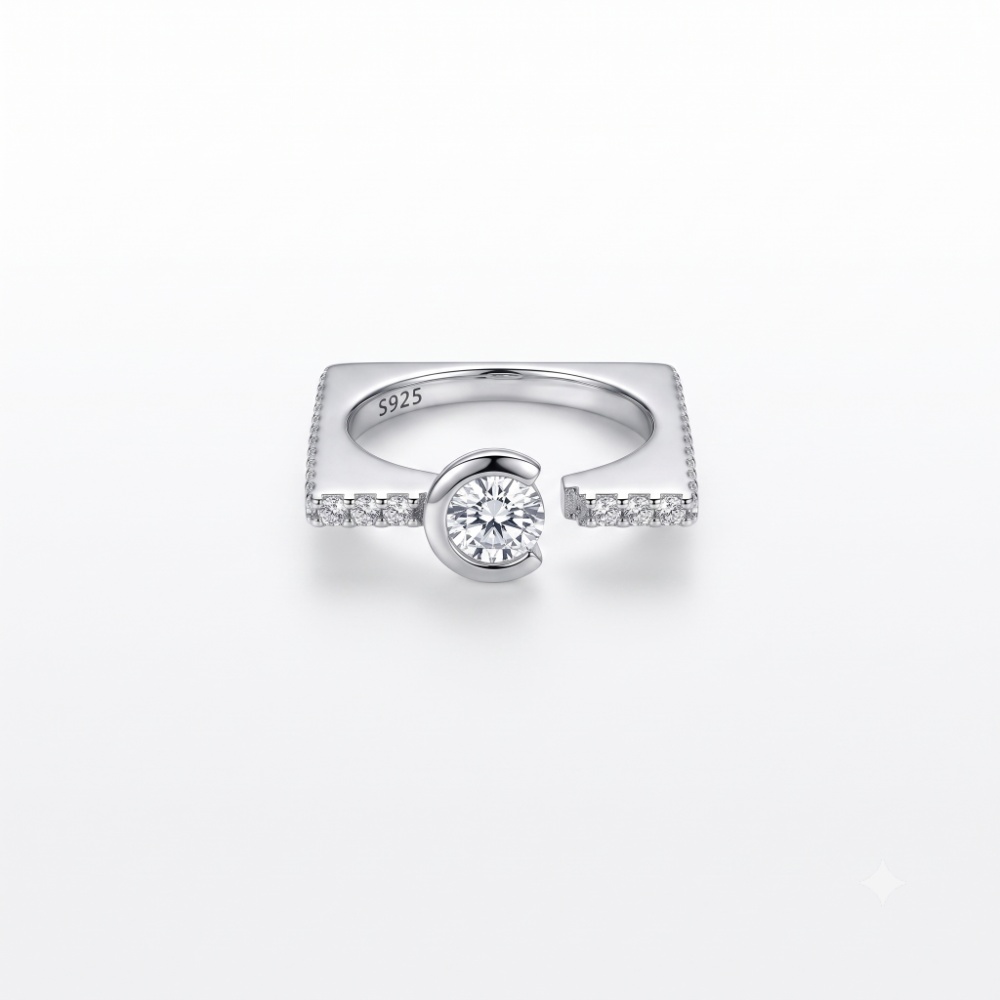 Celeste Open Ended 925 Silver Ring