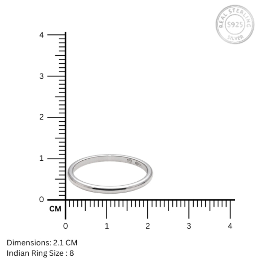 Classic Plain Ring 925 Silver