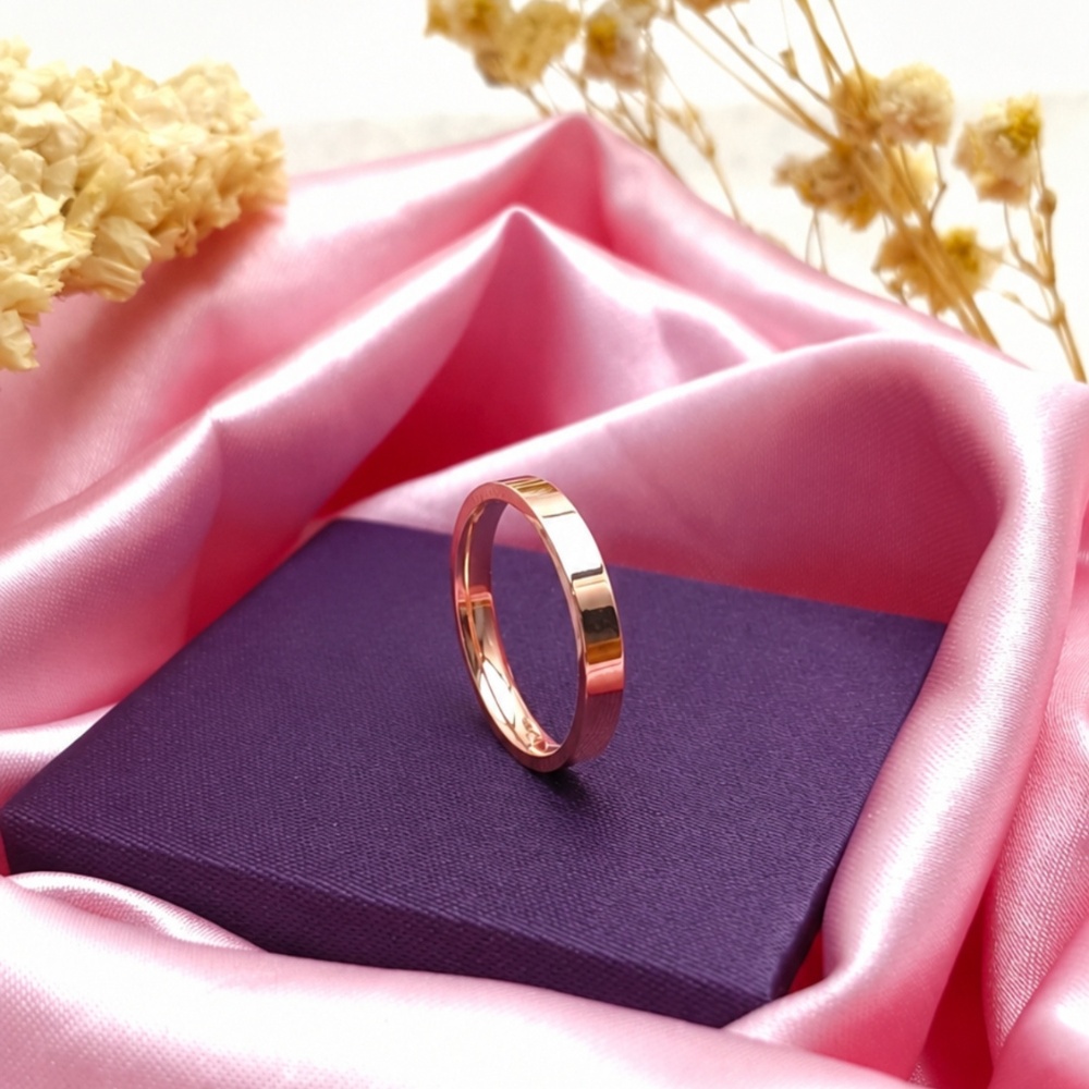 Classic Rosegold 925 Silver Band