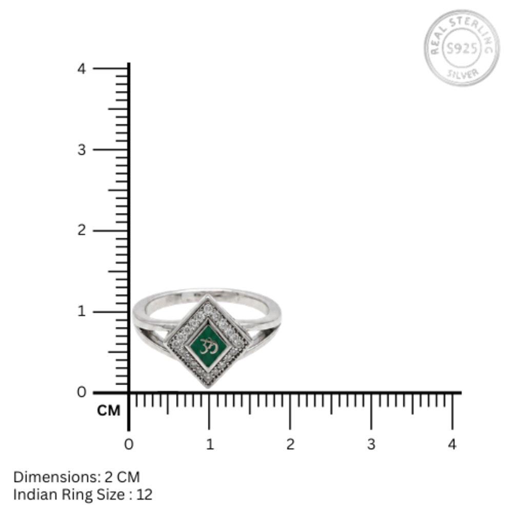 Devine Om 925 Silver Ring