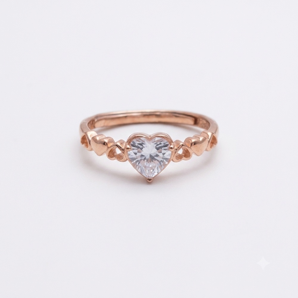 Hertline Crystal 925 Silver Ring