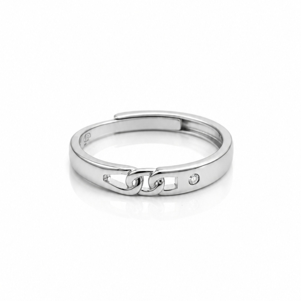 Link Twist Ring 925 Silver