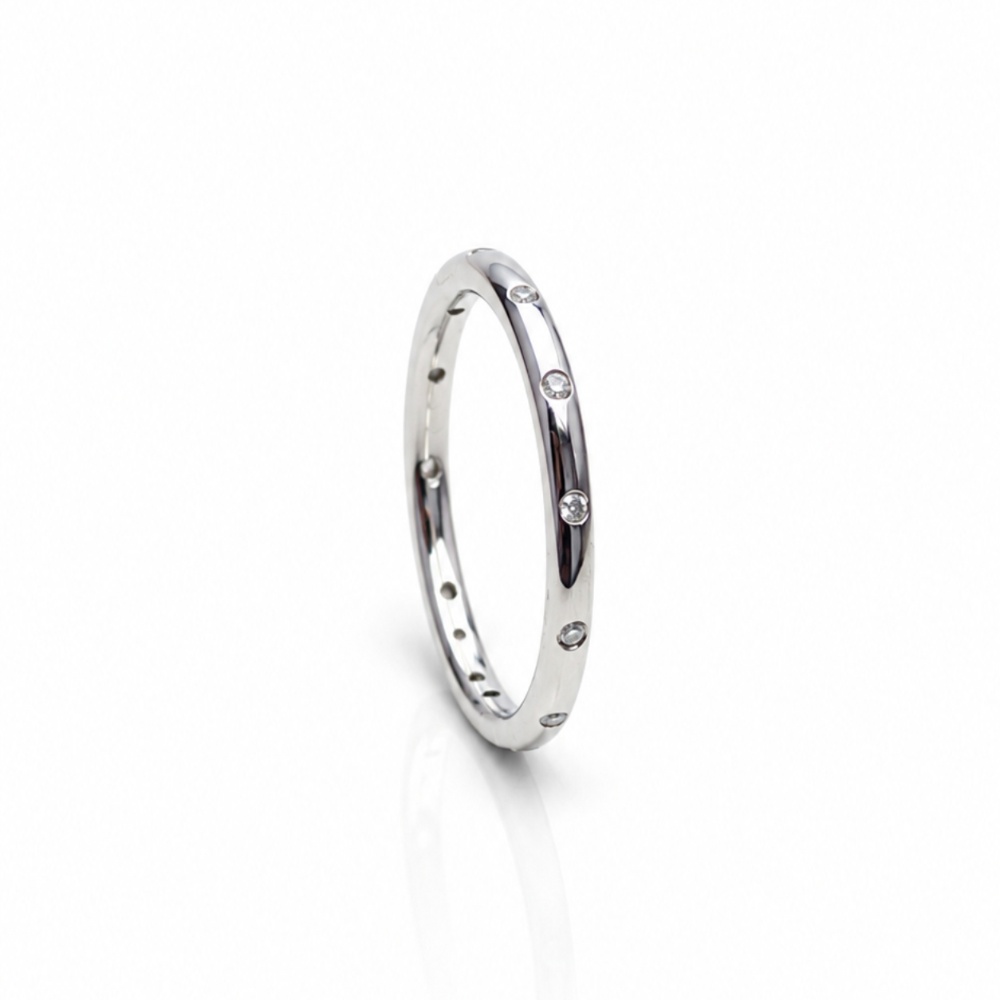 Minimal Classic CZ 925 Silver Ring