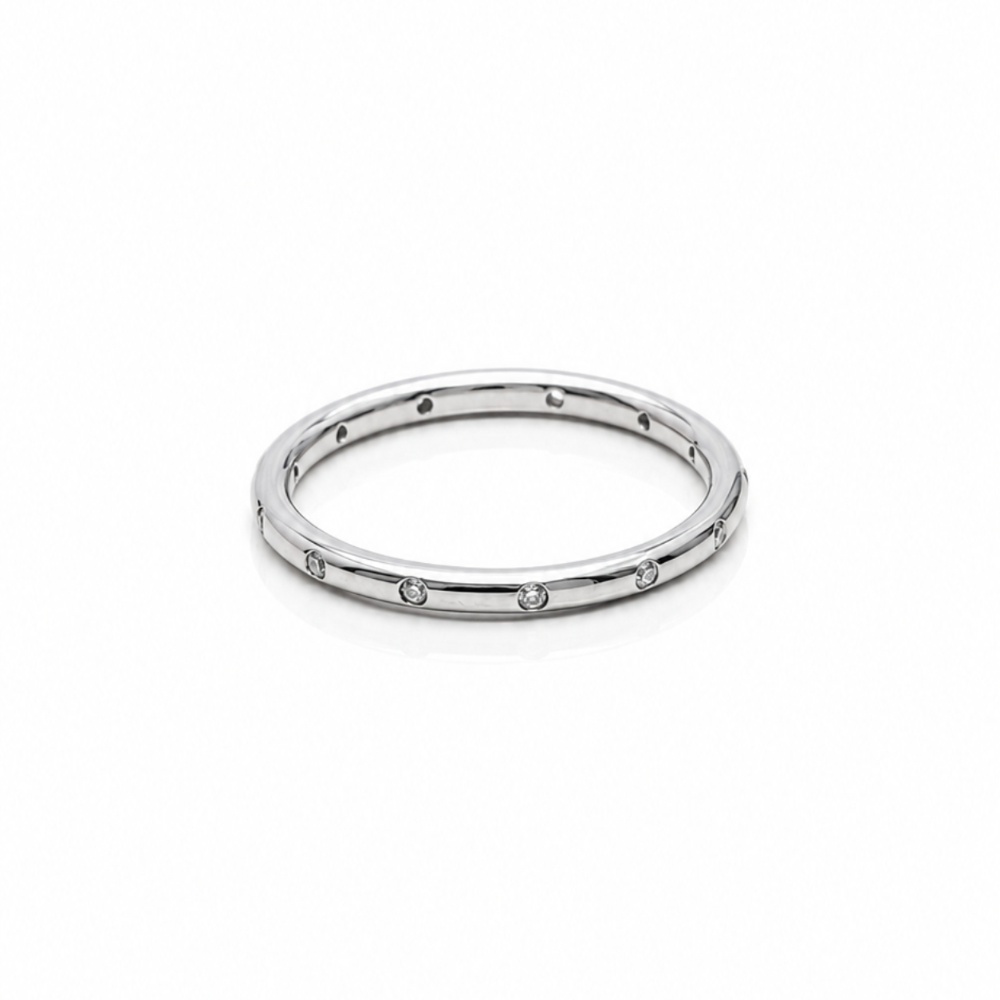 Minimal Classic CZ 925 Silver Ring