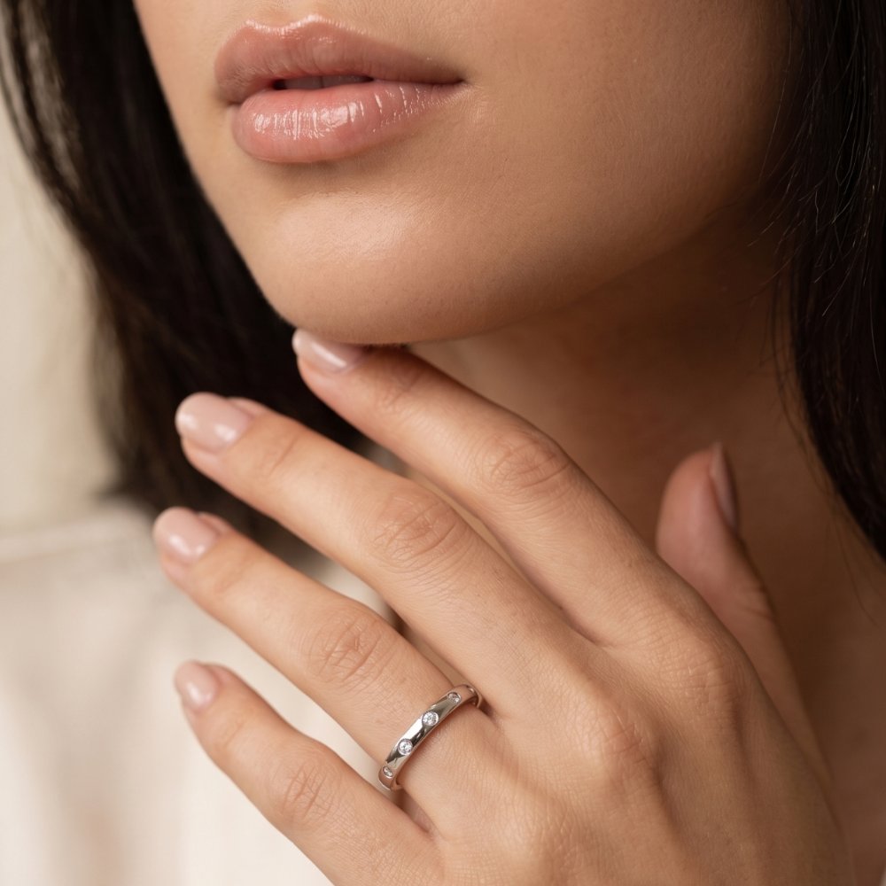 Minimal Classic CZ 925 Silver Ring