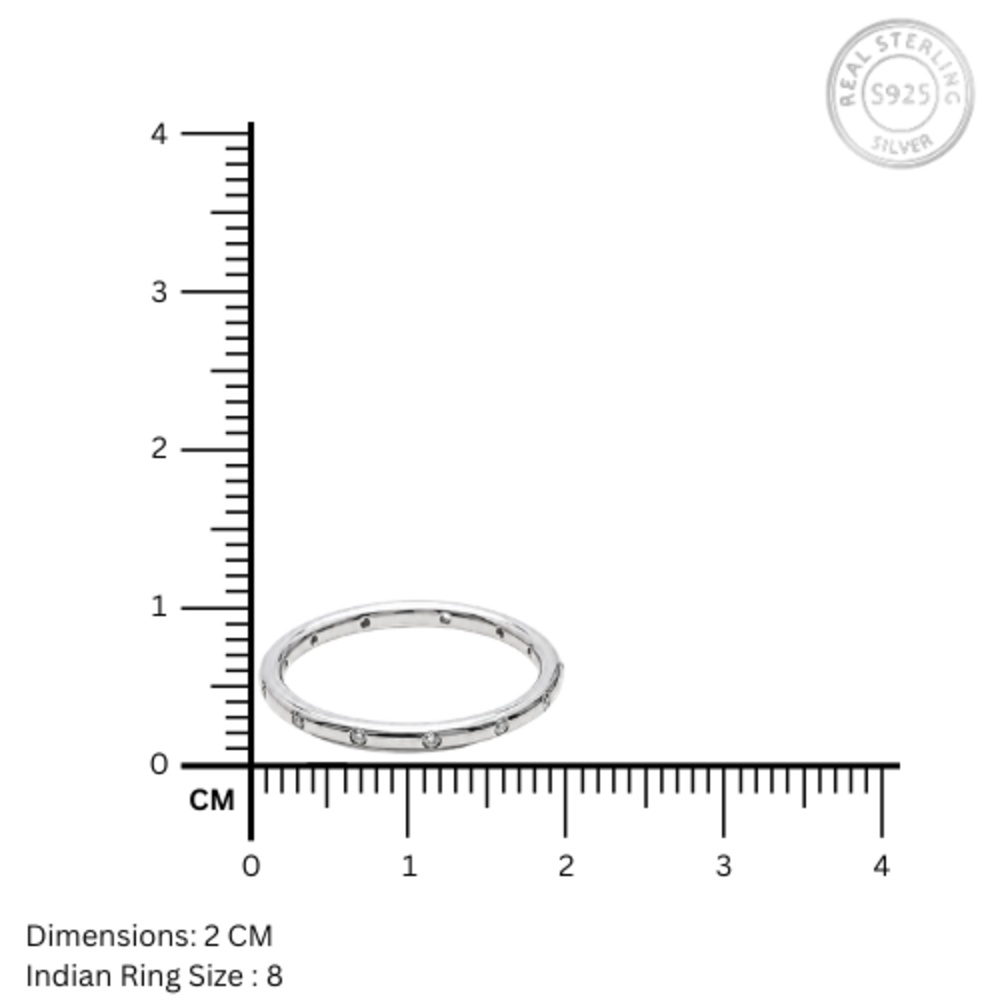 Minimal Classic CZ 925 Silver Ring