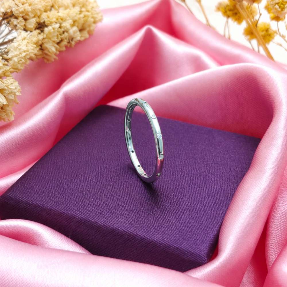 Minimal Classic CZ 925 Silver Ring