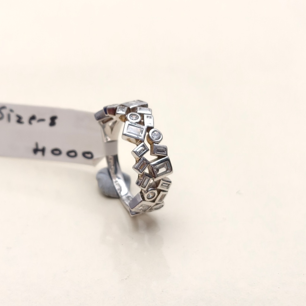 925 Silver Geomatric Link Ring