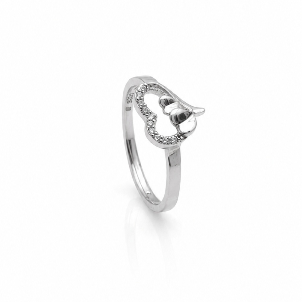 Open Heart 925 Silver Ring