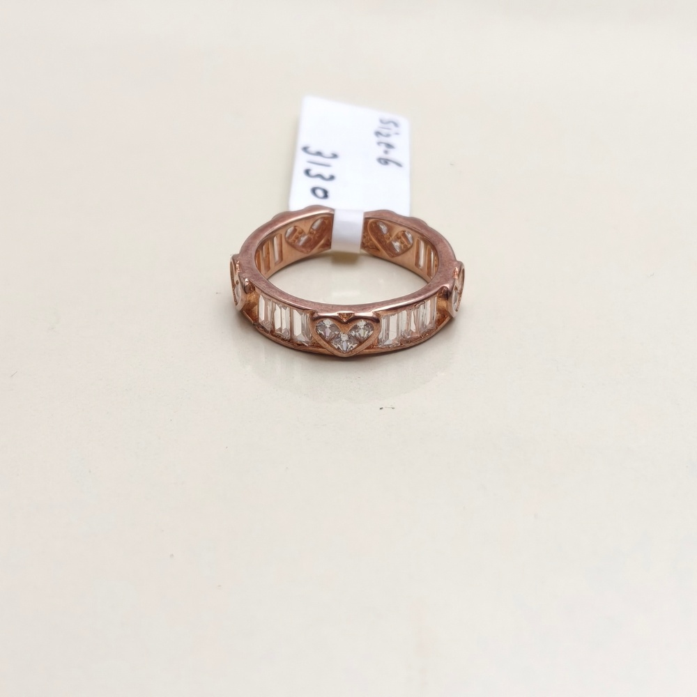 Rosegold Heart 925 Silver Band