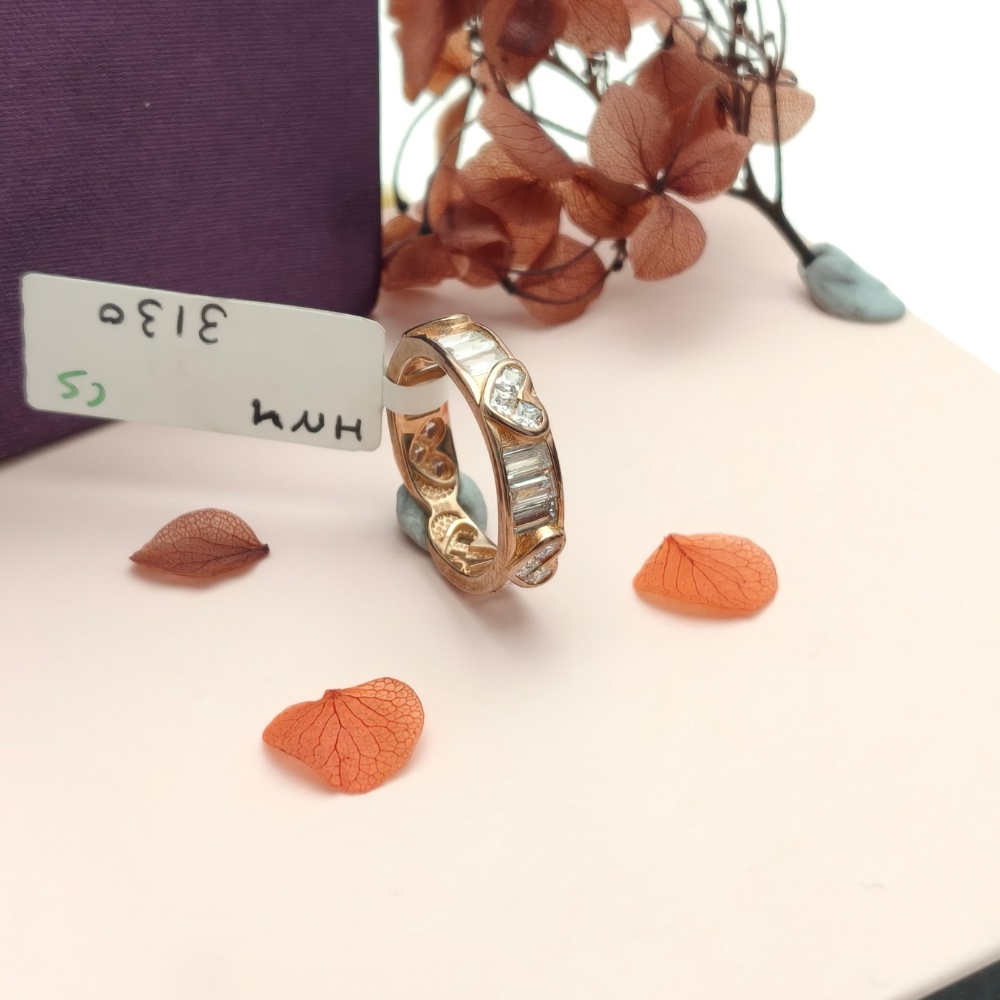 Rosegold Heart 925 Silver Band