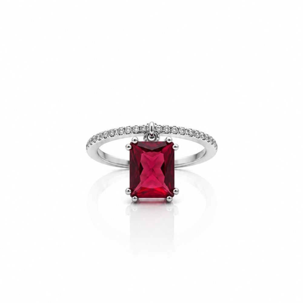 Royal Ruby CZ Ring 925 Silver