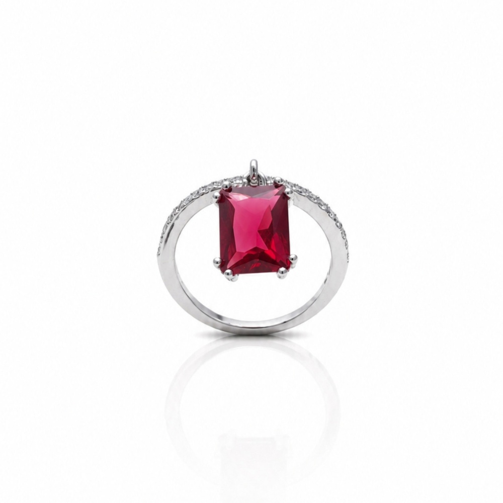 Royal Ruby CZ Ring 925 Silver