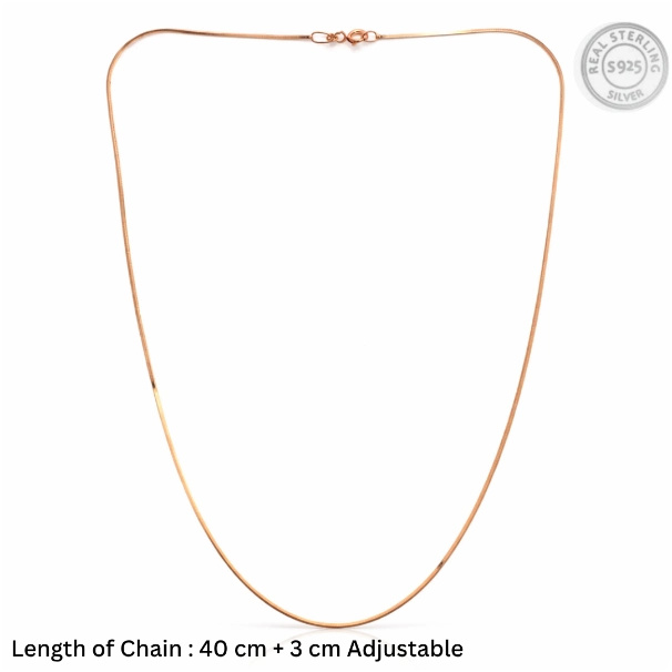 Gold Sleek Snake Chain – Gold Plated 92.5 Sterling Silver Minimalist Fluid Link Necklace