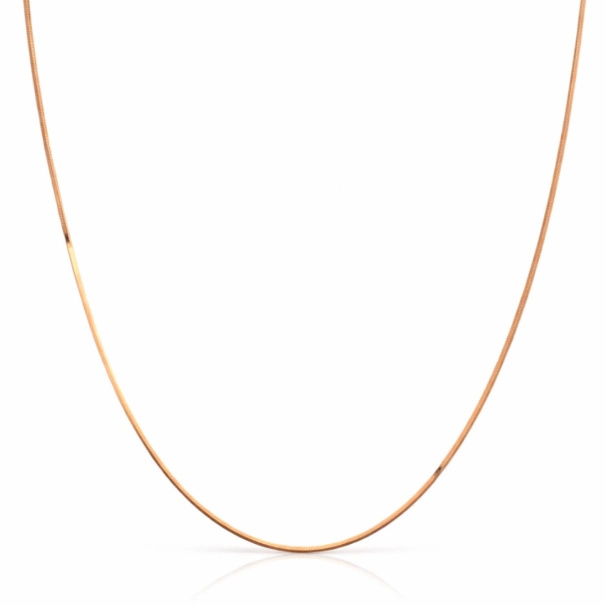 Gold Sleek Snake Chain – Gold Plated 92.5 Sterling Silver Minimalist Fluid Link Necklace