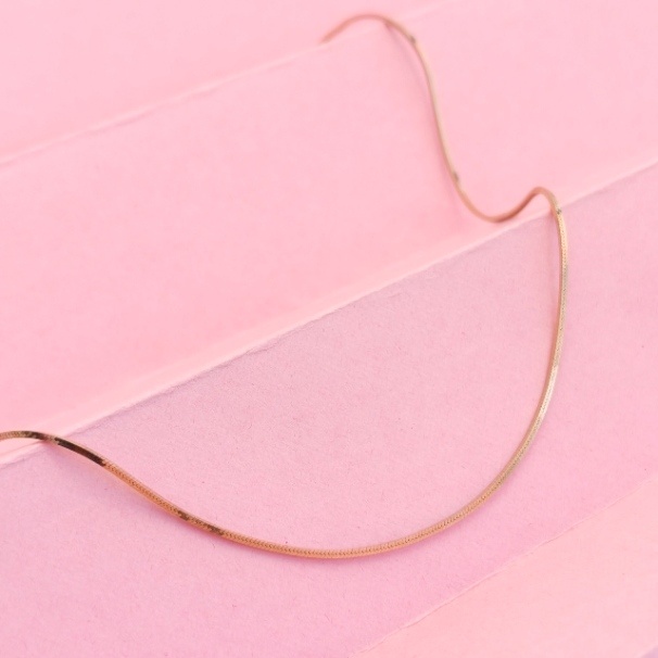 Gold Sleek Snake Chain – Gold Plated 92.5 Sterling Silver Minimalist Fluid Link Necklace