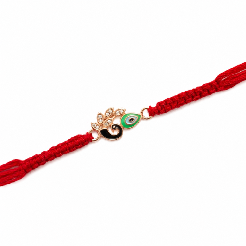 Royal Peacock Morpankh 925 Sterling Silver Rakhi for Brother – Premium Designer Rakhi