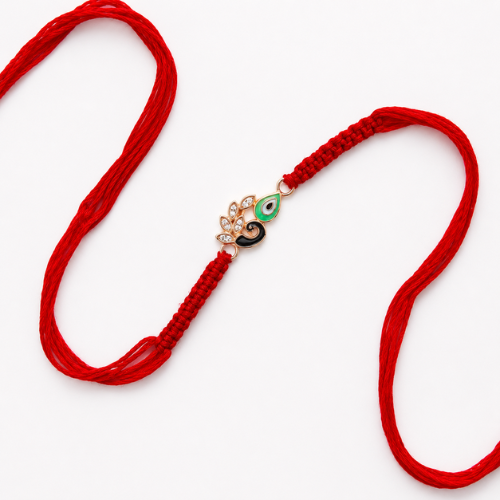Royal Peacock Morpankh 925 Sterling Silver Rakhi for Brother – Premium Designer Rakhi