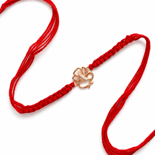 Ganpati Blessings 925 Sterling Silver Rakhi
