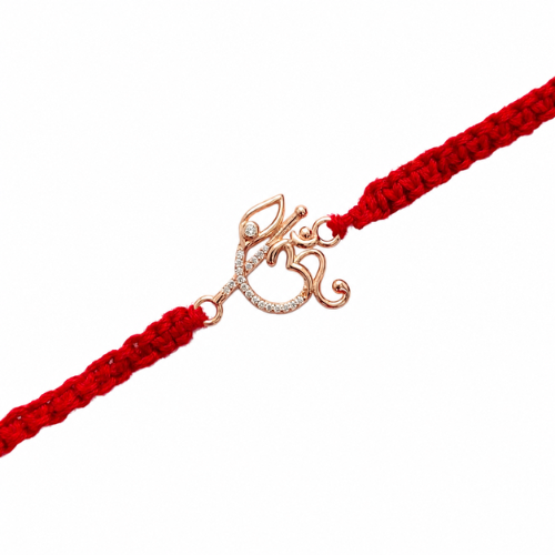 Sacred Om Morpankh 925 Sterling Silver Rakhi