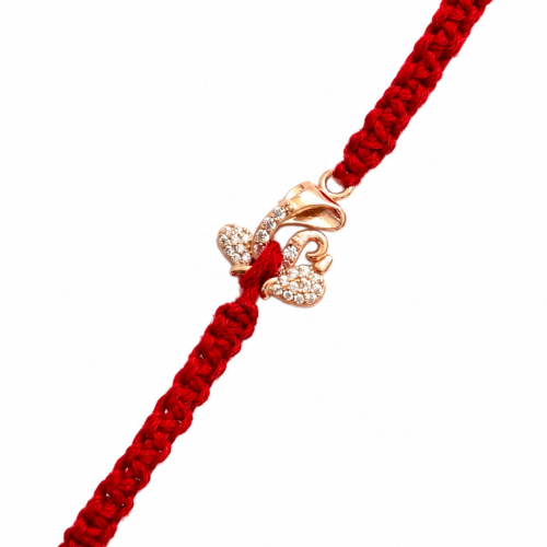 Abstract Lord Ganesha 925 Sterling Silver Rakhi for Brother – Premium Designer Rakhi