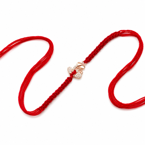 Abstract Lord Ganesha 925 Sterling Silver Rakhi for Brother – Premium Designer Rakhi
