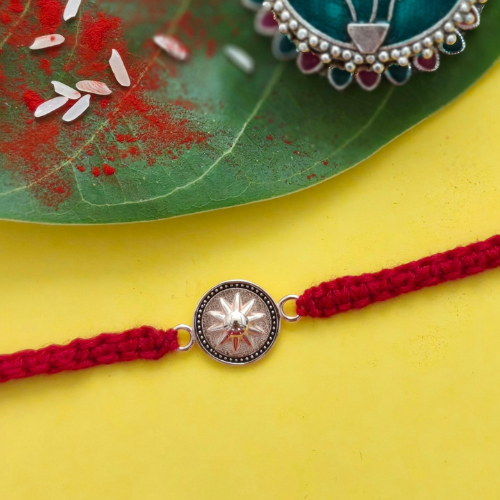 North Star 925 Sterling Silver Rakhi for Brother