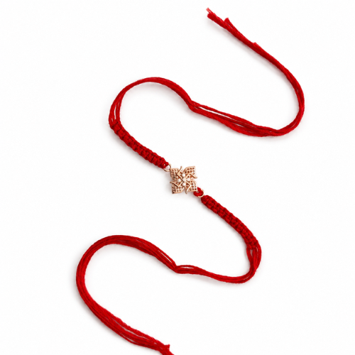 Divine Swastik Jali 925 Sterling Silver Rakhi for Brother – Premium Designer Rakhi