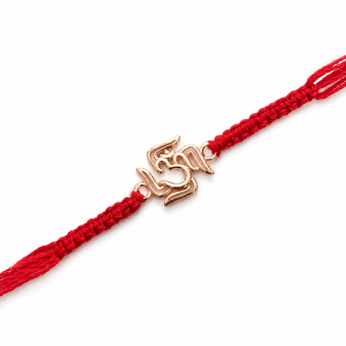 Elegant Om Ganesh 925 Sterling Silver Rakhi