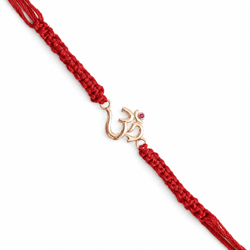Spiritual Om Sterling Silver Rakhi