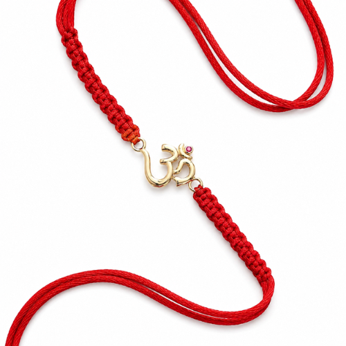 Spiritual Om Sterling Silver Rakhi