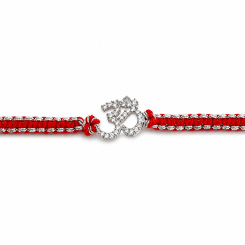 Eternal Om 925 Sterling Silver Rakhi for Brother