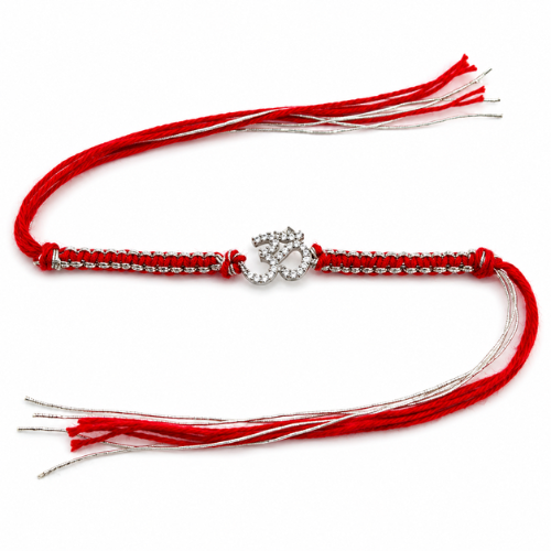 Eternal Om 925 Sterling Silver Rakhi for Brother