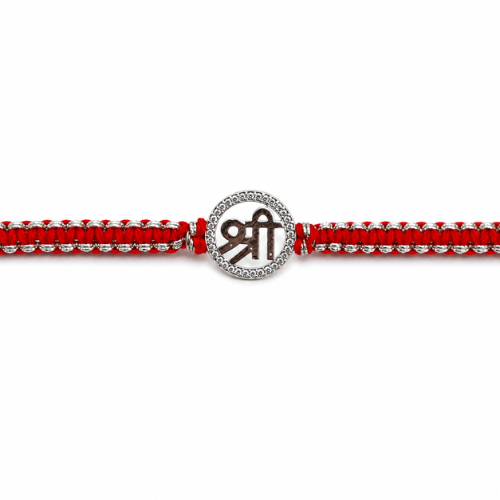 Graceful Shree 925 Sterling Silver Rakhi for Brother