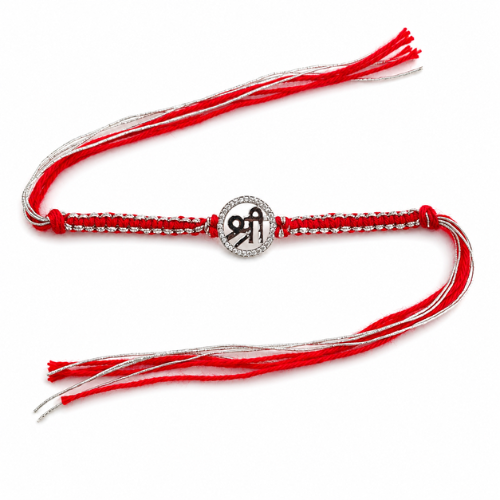 Graceful Shree 925 Sterling Silver Rakhi for Brother