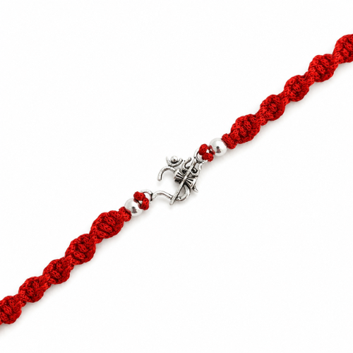Divine Om Trishul Damru 925 Sterling Silver Rakhi for Brother