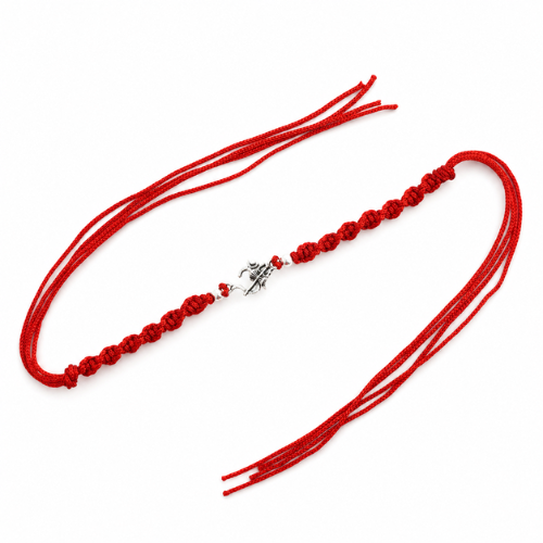Divine Om Trishul Damru 925 Sterling Silver Rakhi for Brother