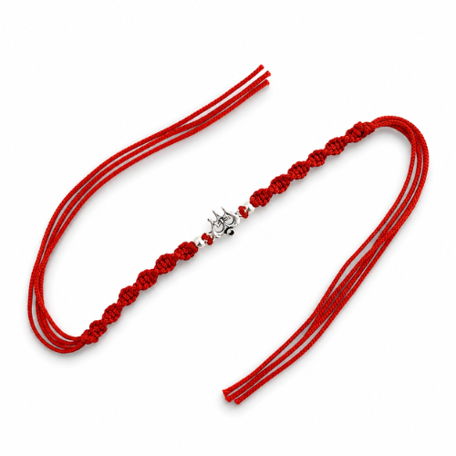 Divine Trishul 925 Sterling Silver Rakhi for Brother