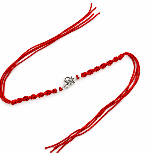 Sacred Shivling 925 Sterling Silver Rakhi for Brother
